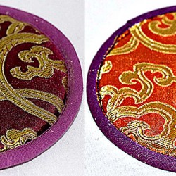 CIRCLE (PAD) Double Sided Pillow (Cushion) to keep Singing Bowls Safly - Small Size (12 cm, 4.7 inch)