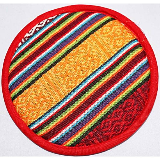 CIRCLE (PAD) Double Sided Pillow (Cushion) to keep Singing Bowls Safly - Large Size (16 cm, 6.2 inch)