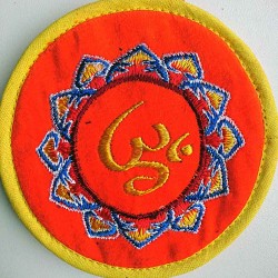 Circle with EMBROIDERY Pillow (Cushion) to keep Singing Bowls Safely -  Extra Small Size (10 cm, 3.9 inch)