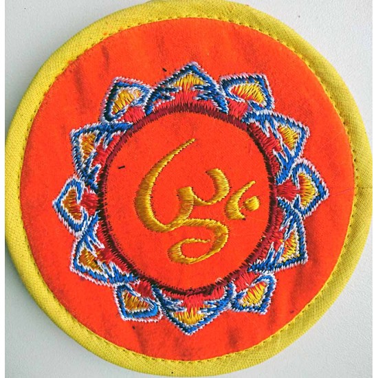 Circle with EMBROIDERY Pillow (Cushion) to keep Singing Bowls Safely -  Extra Small Size (10 cm, 3.9 inch)