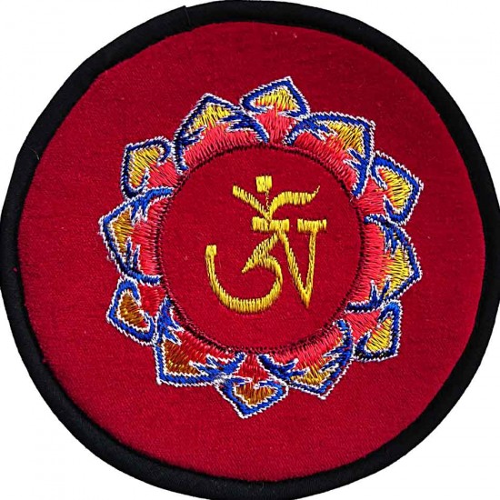 Circle with EMBROIDERY (Cushion) to keep Singing Bowls Safely - XX Large Size (20 cm, 7.8 inch) Circle with EMBROIDERY (Cushion) to keep Singing Bowls Safely - XX Large Size (20 cm, 7.8 inch)