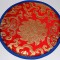 CIRCLE (PAD) Pillow (Brocade Cushion) to keep Singing Bowls Safly - X Large Size (18 cm, 7 inch)