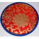 CIRCLE (PAD) Pillow (Brocade Cushion) to keep Singing Bowls Safly - X Large Size (18 cm, 7 inch)