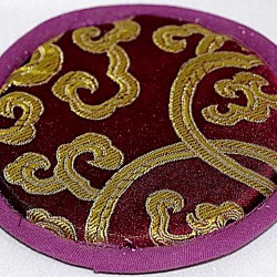 CIRCLE (PAD) Pillow (Brocade Cushion) to keep Singing Bowls Safely - XX Large Size (20 cm, 7.8 inch)
