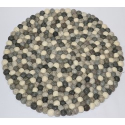 KNOTTED FELT CUSHION FOR SINGING BOWLS, to get best sound and Safety for any kinds of Singing Bowls, Meditation Cushion, Kitchen table Cushion (natural color) - Small Size (20 cm, 7.8 inch)