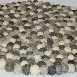 KNOTTED FELT CUSHION FOR SINGING BOWLS, to get best sound and Safety for any kinds of Singing Bowls, Meditation Cushion, Kitchen table Cushion (natural color) - Medium size (30 cm, 11.8 inch)