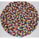 KNOTTED FELT CUSHION FOR SINGING BOWLS, to get best sound  and Safety for any kinds of Singing Bowls, Meditation Cushion, Kitchen table Cushion (Rainbow Color) - XX Large Size (60 cm, 23.6 inch)