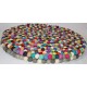 KNOTTED FELT CUSHION FOR SINGING BOWLS, to get best sound  and Safety for any kinds of Singing Bowls, Meditation Cushion, Kitchen table Cushion (Rainbow Color) - XX Large Size (60 cm, 23.6 inch)