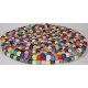 KNOTTED FELT CUSHION FOR SINGING BOWLS, to get best sound  and Safety for any kinds of Singing Bowls, Meditation Cushion, Kitchen table Cushion (Rainbow Color) - XX Large Size (60 cm, 23.6 inch)