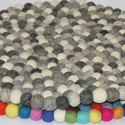 KNOTTED FELT CUSHION FOR SINGING BOWLS, to get best sound and Safety for any kinds of Singing Bowls, Meditation Cushion, Kitchen table Cushion (natural color) - XX Large Size (60 cm, 23.6 inch)