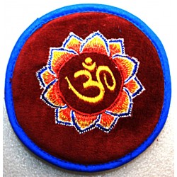 Circle with EMBROIDERY (Pad Professional) Pillow (Cushion) to keep Singing Bowls Safely  - Small Size (12 cm, 4.7 inch)