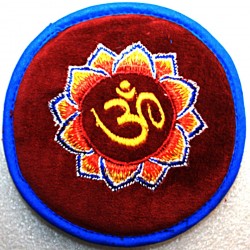 Circle with EMBROIDERY (Pad Professional) Pillow (Cushion) to keep Singing Bowls Safely  - Small Size (12 cm, 4.7 inch)