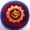 Circle with EMBROIDERY (Pad Professional) Pillow (Cushion) to keep Singing Bowls Safely  - Small Size (12 cm, 4.7 inch)