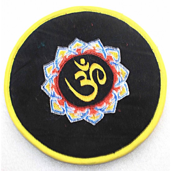 Circle with EMBROIDERY (Pad Professional) Pillow (Cushion) to keep Singing Bowls Safely - Large Size (16 cm, 6.2 inch) Circle with EMBROIDERY (Pad Professional) Pillow (Cushion) to keep Singing Bowls Safely - Large Size (16 cm, 6.2 inch)