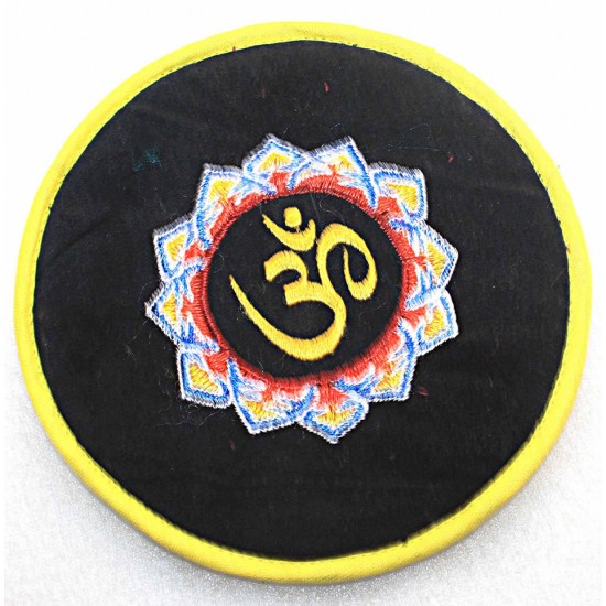 Circle with EMBROIDERY (Pad Professional) Pillow (Cushion) to keep Singing Bowls Safely - Large Size (16 cm, 6.2 inch) Circle with EMBROIDERY (Pad Professional) Pillow (Cushion) to keep Singing Bowls Safely - Large Size (16 cm, 6.2 inch)