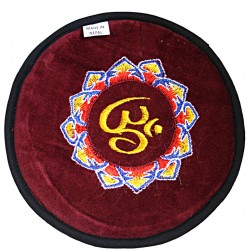 Circle with EMBROIDERY (Pad Professional) Pillow (Cushion) to keep Singing Bowls Safely - XX Large Size (20 cm, 7.8 inch)