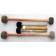 Singing Bowl DOUBLE HEADED Mallet (Drumstick/Singing Bowl Stick) to play singing bowls essential - Small/Medium Size (40*5-6 cm, 15.7*1.9-2.3  inch)