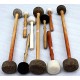 Singing Bowl DOUBLE HEADED Mallet (Drumstick/Singing Bowl Stick) to play singing bowls essential - Small/Medium Size (40*5-6 cm, 15.7*1.9-2.3  inch)