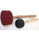 HARD FELT Mallet (Drumstick/Singing Bowl Stick) to play singing bowls essential - Small Size (23*5 cm, 9*1.9 inch)