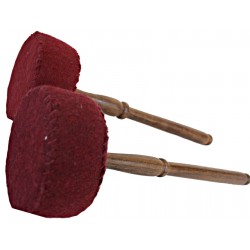 HARD FELT Mallet (Drumstick/Singing Bowl Stick) to play singing bowls essential - Extra Large Size (33*8.5 cm, 12.9*3.3 inch)