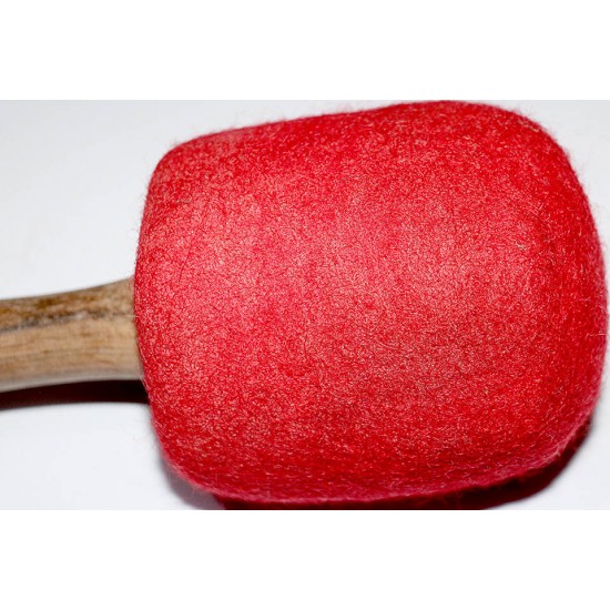 Gong Mallet, Felt Soft, Unique and practicle design of experienced Gong Master (GOVINDA TIWARI) for Gongs and JUMBO STANDING size Singing bowls - Large Size (40*10 cm, 15.7*3.9 inch)
