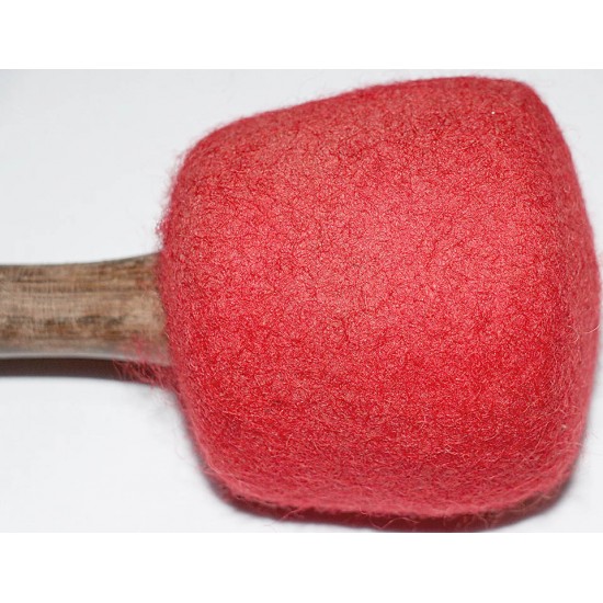 Gong Mallet, Felt Soft, Unique and practicle design of experienced Gong Master (GOVINDA TIWARI) for Gongs and JUMBO STANDING size Singing bowls - Medium Size (40*8 cm, 15.7*3.1 inch)