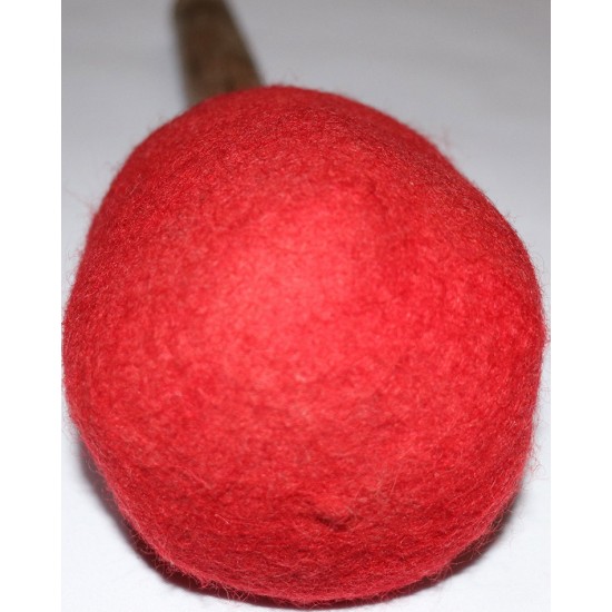 Gong Mallet, Felt Soft, Unique and practicle design of experienced Gong Master (GOVINDA TIWARI) for Gongs and JUMBO STANDING size Singing bowls - Medium Size (40*8 cm, 15.7*3.1 inch)