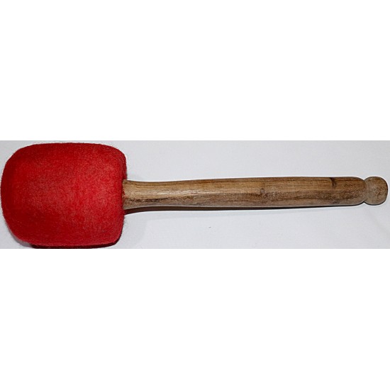 Gong Mallet, Felt Soft, Unique and practicle design of experienced Gong Master (GOVINDA TIWARI) for Gongs and JUMBO STANDING size Singing bowls - Medium Size (40*8 cm, 15.7*3.1 inch)