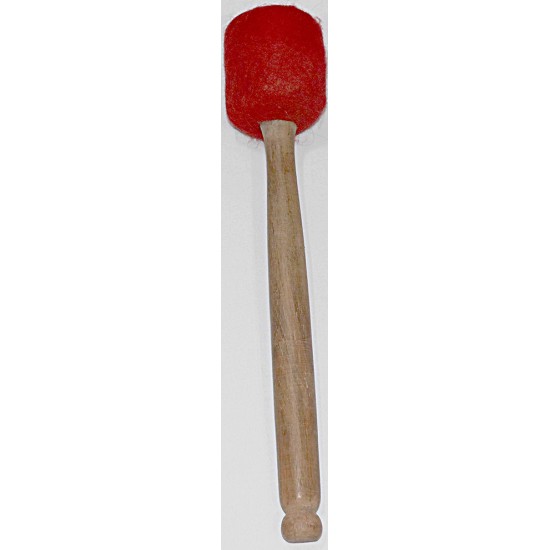 Gong Mallet, Felt Soft, Unique and practicle design of experienced Gong Master (GOVINDA TIWARI) for Gongs and JUMBO STANDING size Singing bowls - Small Size (38*6 cm, (14.9*2.3 inch)