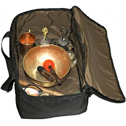 Accessories BOX Bag (travel case) to carry Singing bowl, Tingshaw, Bell and other Accessories including personal things, practical and useful travel carry bag  - Medium size (46*30*23 cm, 18*12*9 inch )