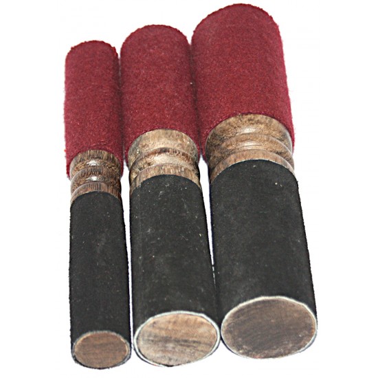 DOUBLE SIDED (MCE Standard with soft carpet) RINGER (Beater/Leather stick/Singing Bowl Stick) to play singing bowls essential - Large Size (20*4 cm, 7.87*1.57 inch) DOUBLE SIDED (MCE Standard with soft carpet) RINGER (Beater/Leather stick/Singing Bowl Stick) to play singing bowls essential - Large Size (20*4 cm, 7.87*1.57 inch)