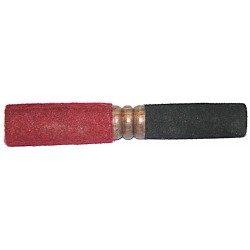 DOUBLE SIDED (MCE Standard with soft carpet)  RINGER (Beater/Leather stick/Singing Bowl Stick) to play singing bowls essential - Medium Size (20*3 cm, 7.87*1.18 inch)