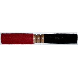 DOUBLE SIDED (MCE Standard with soft carpet)  RINGER (Beater/Leather stick/Singing Bowl Stick) to play singing bowls essential - Extra Small Size (20*2 cm, 7.87*0.79 inch)