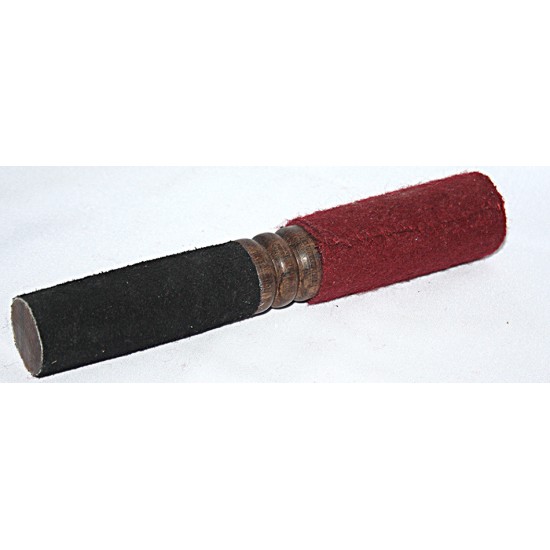 DOUBLE SIDED (MCE Standard with soft carpet)  RINGER (Beater/Leather stick/Singing Bowl Stick) to play singing bowls essential - Extra Small Size (20*2 cm, 7.87*0.79 inch)