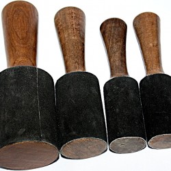 CONIC HANDLE (FISH STICK) RINGER (Beater/Leather stick/Singing Bowl Stick) to play singing bowsl essential - Small Size (17*3.5 cm, 6.69*1.38 inch)