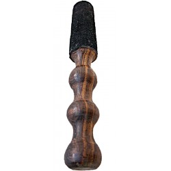 DOUBLE CURVED HANDLE RINGER (Beater/Leather stick/Singing Bowl Stick) to play singing bowls essential - Medium Size (18*4 cm, 7.09*1.57 inch)