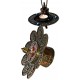 Incence Burner, Copper/Bronze, Lotus flower design, (also Candle burner) - Medium Size (11*11*11 cm, 4.3*4.3*4.3 inch)