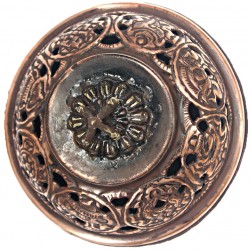 Natural Herbal Incense Burner (mixed raw powder, small pieces burning) hanging, Bronz with fine decoration - Medium Size (11*10*11, 4.3*3.9*4.3 inch)