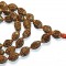 5 Faces Copper Metal Crafted with knotted Rudrakshya Mala 54 Beads with 1 guru beads - Large size (12 mm)