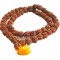 6 Faces Rudrakshya Mala with clothes from Nepal 54 Beads - Medium Size 