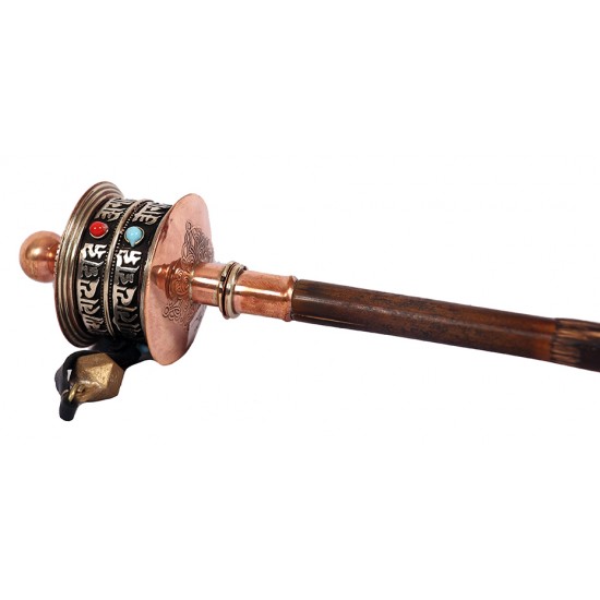 Handheld Copper Tibetan Prayer Wheel - Small Size