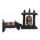 Handcrafted Wooden Frame Table Stand, Tibetan Prayer Wheel - Small Size