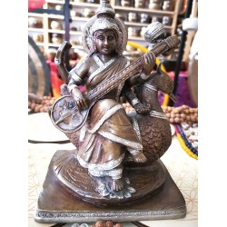 Saraswati HIndu Goddes - Small Size (19.5*14 cm, 7.6*5.5 inch) Saraswati HIndu Goddes - Small Size (19.5*14 cm, 7.6*5.5 inch)
