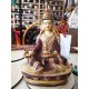 Guru Padhmashav fine quality Statue, gold palted, Golden and Brown Color - Medium Size (12*8.6*23.7 cm, 4.7*3.3*9.3 inch)