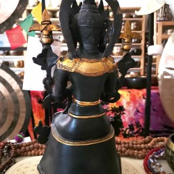 MAITRAYA BUDDHA, fine quality statue, Black and Yellow Color - Large Size (17.3*19*42 cm, 6.8*7.4*16.5 inch) MAITRAYA BUDDHA, fine quality statue, Black and Yellow Color - Large Size (17.3*19*42 cm, 6.8*7.4*16.5 inch)