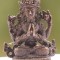 Chenrezig-Beautiful carving, Cofee Black colored, Statue, Hand worked in Nepal - Mini Size ( 2.2*1.4*4.7 cm, 0.866*0.55*1.85 inch)
