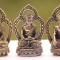 Pancha Buddha-Beautiful carving, Dim Yellow colored, Statue, Hand worked in Nepal - Mini Size ( 1.5*4.2*2.6 cm,  0.59*1.65*1.02 inch)