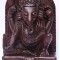 Wooden Ganesh-Beautiful carving, Brown colored, Statue, Hand worked in Nepal - Small  Size (20.2*15*10 cm,7.95*5.90*3.93 inch)