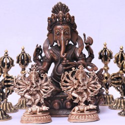 Ganesh-Beautiful carving, Mixed Brown colored, Statue, Hand worked in Nepal - Small Size ( 21*12*8.8 cm, 8.26*4.72*3.46 inch) Ganesh-Beautiful carving, Mixed Brown colored, Statue, Hand worked in Nepal - Small Size ( 21*12*8.8 cm, 8.26*4.72*3.46 inch)