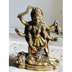 KAALI - Statue, Masterpiece, Hand worked in Nepal - Medium Size (11.3*6.8*15 cm, 4.4*2.6*5.9 inch)